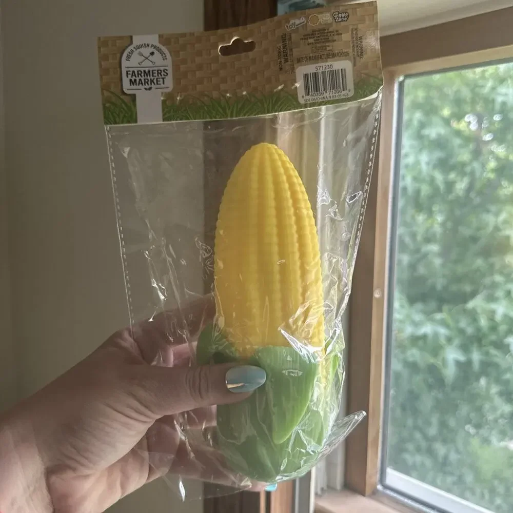 Sunny Days Farmers Market Fresh Corn Jumbo Squishy Stress Ball Sensory Toy New